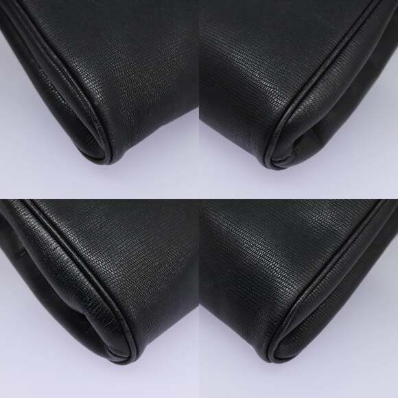 CELINE Shoulder Bag Leather Black Gold - Picture 10 of 13